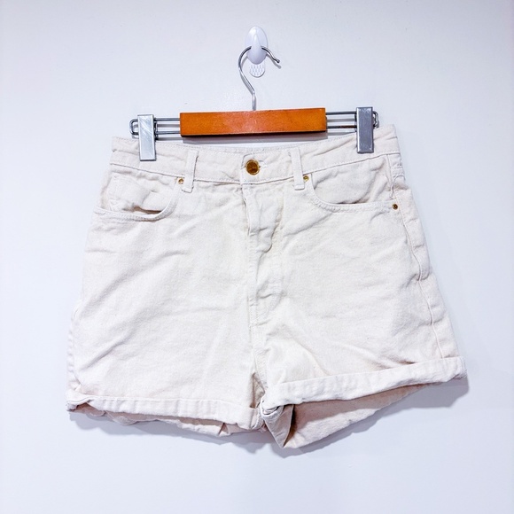 ZARA Beige jeans shorts - Picture 1 of 7